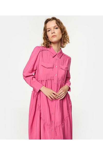 Twist Pink Woven Dress