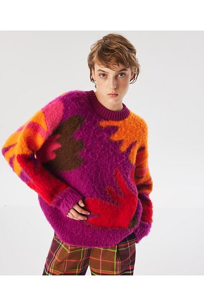 Twist Knitwear Purple Sweater