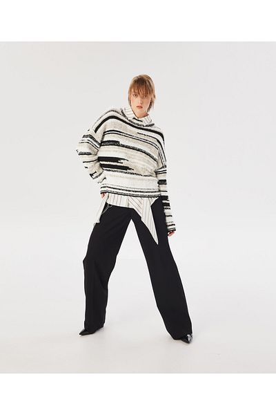 Twist Cream Colored Knitwear Sweater