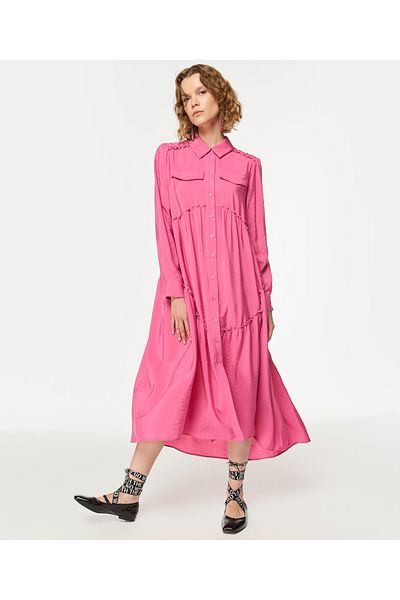 Twist Pink Woven Dress