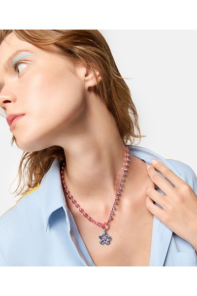 Twist Metal Flower Necklace