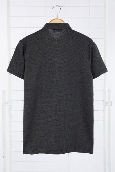 Edit by Trendyol Ανδρικό μπλουζάκι Polo Neck Μαύρο πλεκτό - TEDAW25PO00000