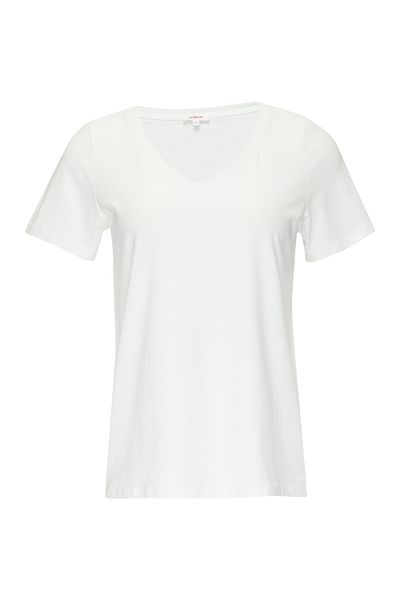 s.Oliver Tricou casual din jerseu cu decolteu în V