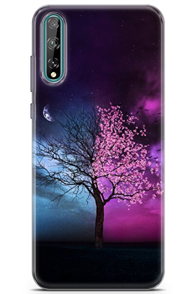 Lopard Huawei P Smart S 2020 Uyumlu Kılıf Opus 02 Dallar ve Ağaç Kapak Vintage