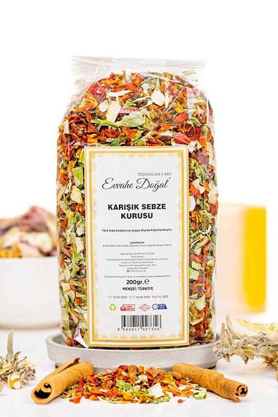 EVVAHE DOĞAL 200gr.Dried Mixed Vegetable Set