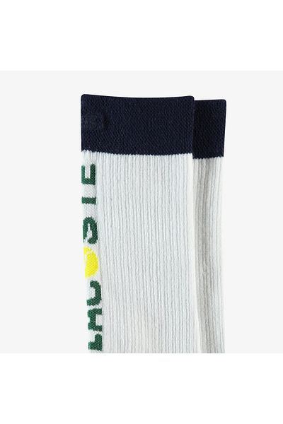 Lacoste Men's Printed White Socks