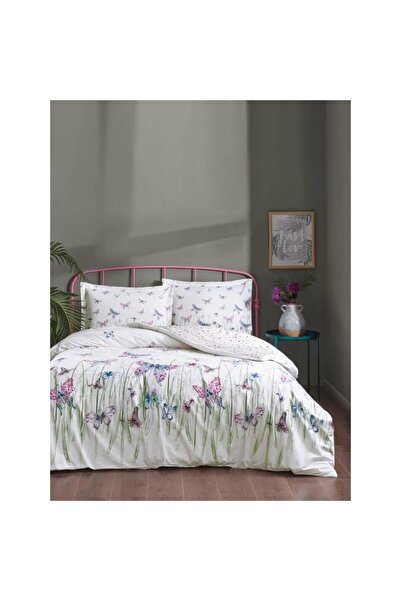 TWOX Özdilek Double Ranforce Duvet Cover Set Papilio White