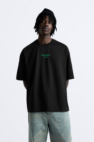 The Champ Clothing Ανδρικό μπλουζάκι με λαιμόκοψη Petit Jardinier με στάμπα Oversize