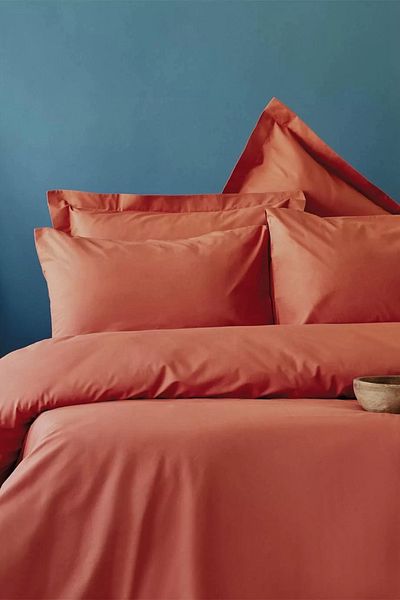 İssimo Home ملاءة سرير Ranforce Simply مقاس 100*200 سم باللون الفضي والأزرق
