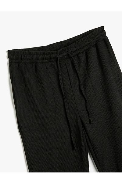 Koton Women's Black Trousers - 4sal40022ık Model