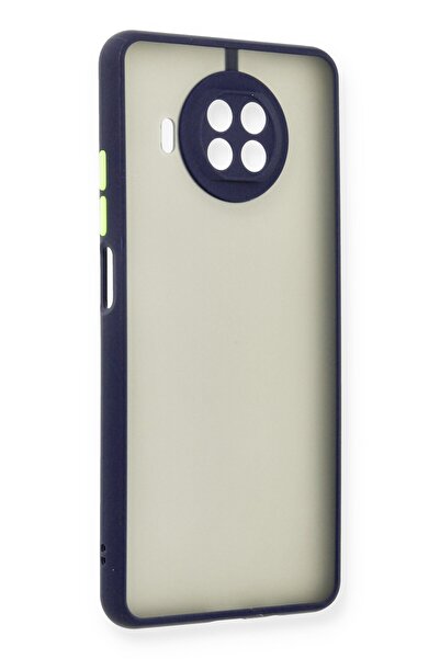 Hatreds Xiaomi Mi 10T Lite Uyumlu Arkası Buzlu Renkli Tasarımlı Kılıf - Lacivert