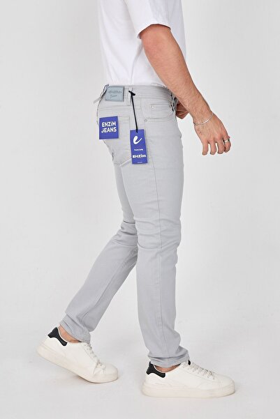 ENZİM JEANS Regular Fit Erkek Pamuklu Esnek Kanvas 5 Cepli Pantolon