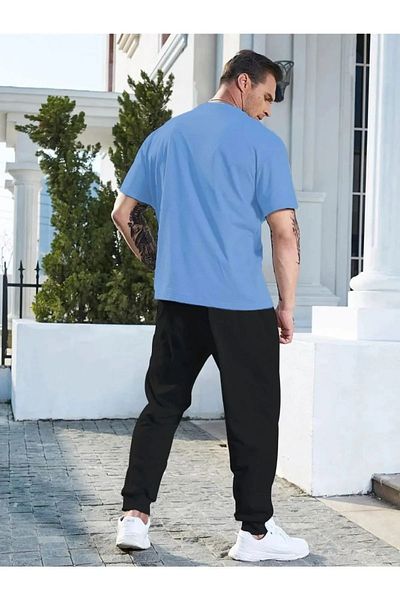 DAXİS Sportwear Company UNISEX Printed Tracksuit Set - Crew Neck T-shirt and Jogger Pants