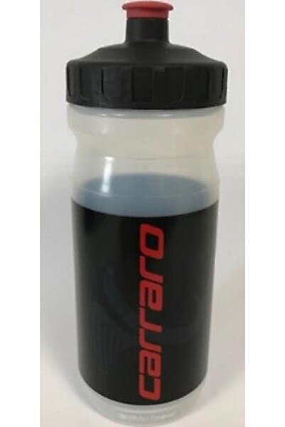 Carraro Matara Ve Matara Tutucu Şeffaf / Siyah Kırmızı 600ml