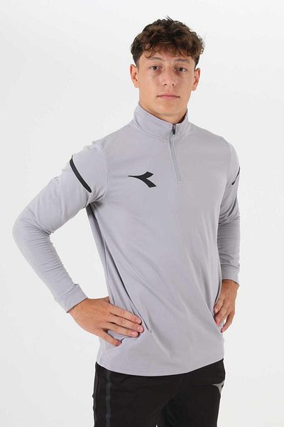 Diadora Alto Training Tracksuit Single Top Gray