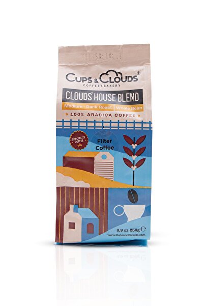 Cups & Clouds House Blend Çekirdek Kahve 250 gr 40101007