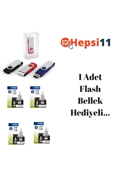 Brother Bt-6000 Bt6000 Dcp-t520w Orjinal 4'lü Siyah Mürekkep 14u1068