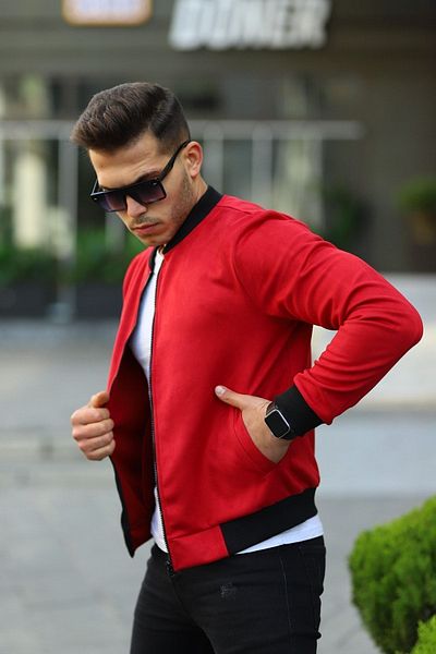 comstar Men's Slim Fit Nubuck Suede Unlined Lycra Water Repellent College Jacket