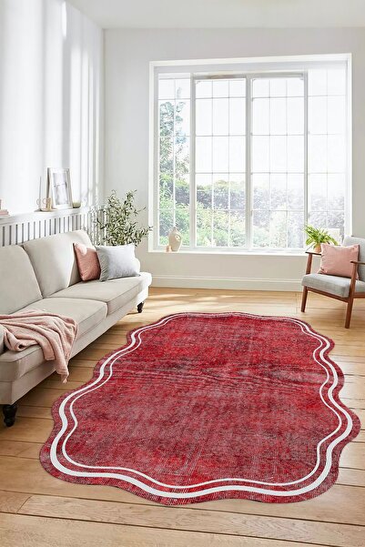 EY HOME Digital Printed Non-Slip Base Washable Modern Laser Cut Kitchen Living Room Carpet