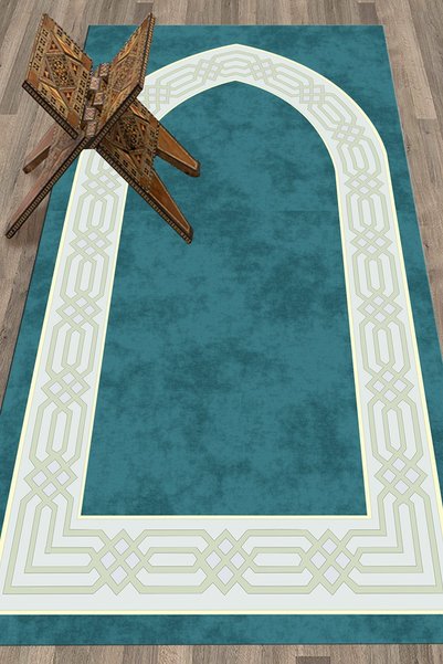 EY HOME Digital Printed Washable Simple and Stylish Prayer Rug 70X130 cm