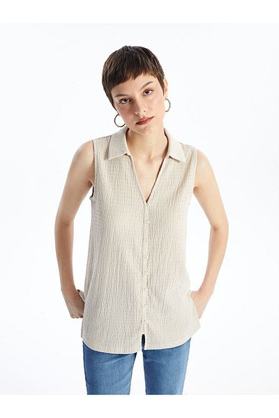 LC Waikiki Lcw Women's Polo Neck Straight Blouse