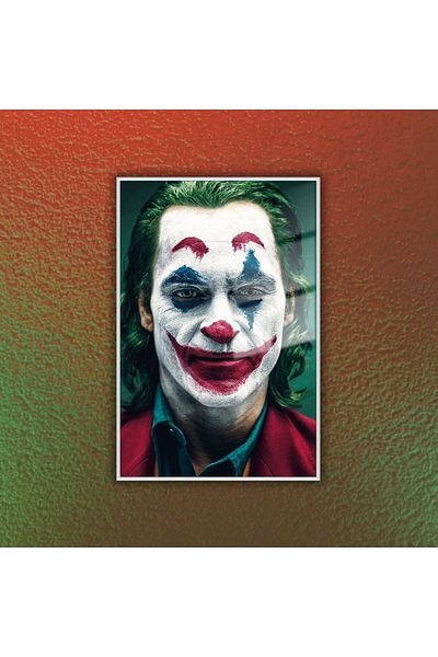 GAAGART Cadru metalic din sticlă temperată Film Personaj Joker