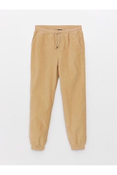LC Waikiki Beli Lastikli Basic Kadife Erkek Çocuk Jogger Pantolon