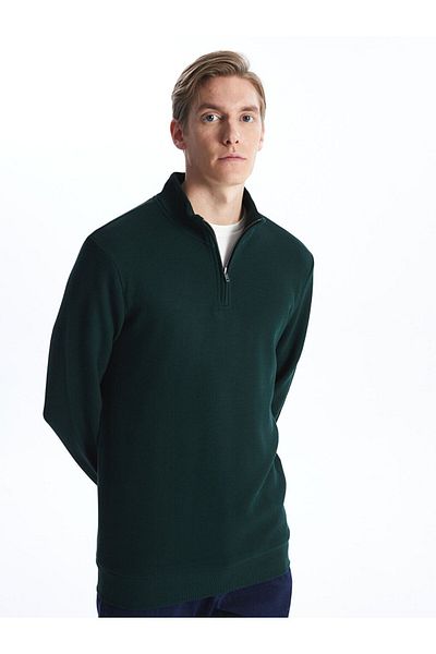 LC Waikiki Stand Collar Long Sleeve Men's Sweatshirt