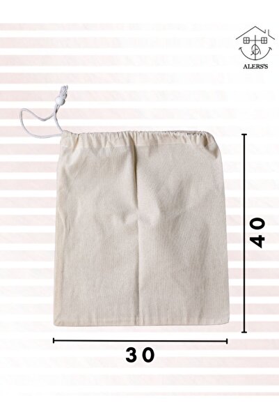 ALERSS 30x40 Cm 1 Adet Hambez Kese - Saklama Bakliyat Organizer Düzenleyici Ham Bez Kese