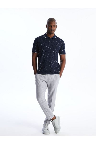 LC Waikiki Men's Slim Fit Linen Blended Trousers