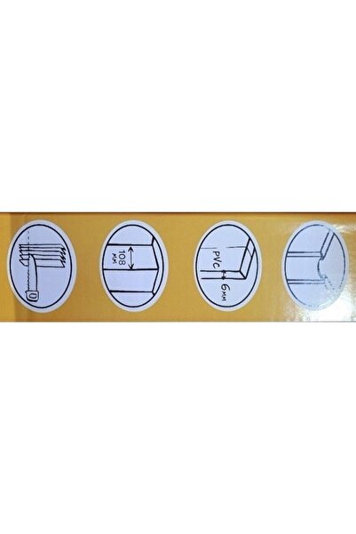 Genel Markalar Pvc Katlanabilir Beyaz Akordiyon Kapı 100x200 Cm