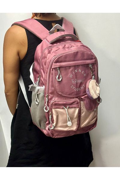ÇÇS Pink Color Waterproof Kanken Bag - Multi-Pocket, Large Size Sirt 51782