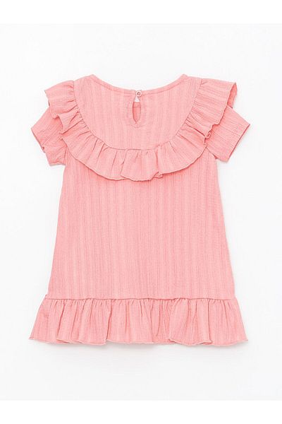 LC Waikiki LCW Baby - Crew Neck Short Sleeve Basic Dress for Baby Girl