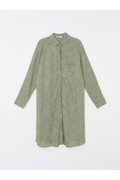 LC Waikiki LCW Poplin Damen Hemd Tunika - Gerader Schnitt