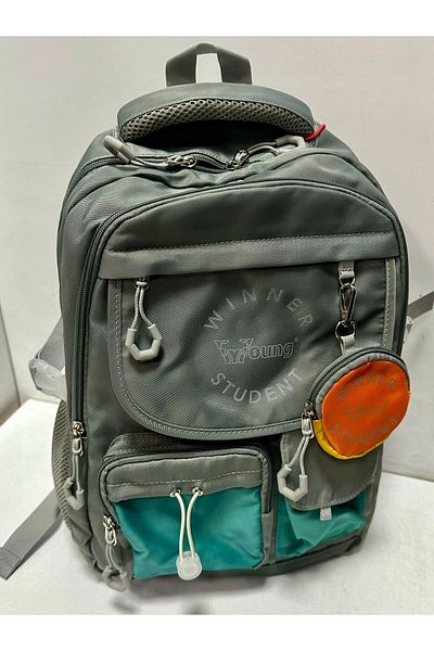 ÇÇS UNISEX GRAY WATERPROOF KANKEN Bag - Multi Pocket, Large Size Backpack 51782