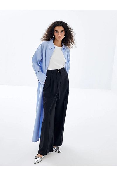 LC Waikiki LCW Modest Women - Comfortable Fit Straight Palazzo Trousers