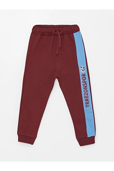 LC Waikiki LCW baby Bisiklet Yaka Uzun Kollu Trabzonspor Baskılı Erkek Bebek Sweatshirt ve Eşofman Altı Altı