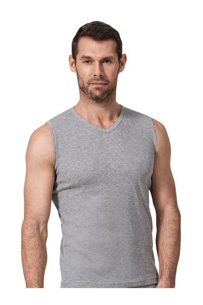 Namaldı Men's V-Neck Athlete Zero Sleeve Body 6 Pack 118