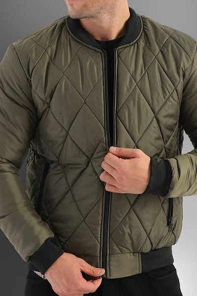 D1fference Men's Khaki Pilot Jacket Lined Water and Windproof Pilot Jacket