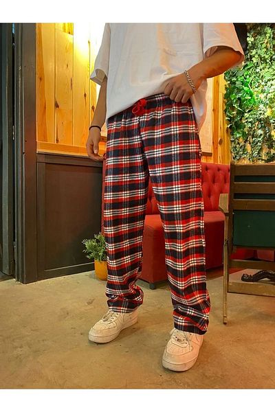 BİQ & TAQ BUTİK Harajuku Square Patterned Unisex Pajama Tracksuit