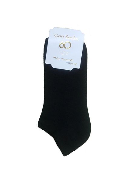 Goo Socks 12 чифта черни чорапи до глезена