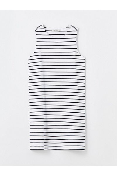 LC Waikiki Striped Crew Neck Women's Dress