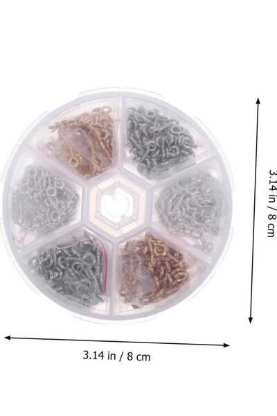 Egem aksesuar 400 Parça Takı Yapım Malzeme Seti / Papağan Kapama Küpe Kancası...