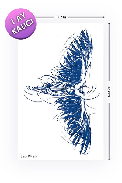 BP Tattoo 1 Ay Kalıcı Tattoo Gerçek Dövme Görünümlü Ense Sırt Göğüs Dövmesi