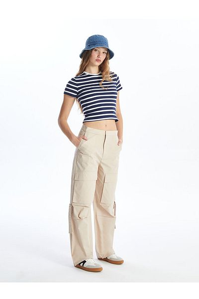 LC Waikiki Dámské padákové kalhoty Standard Fit Straight