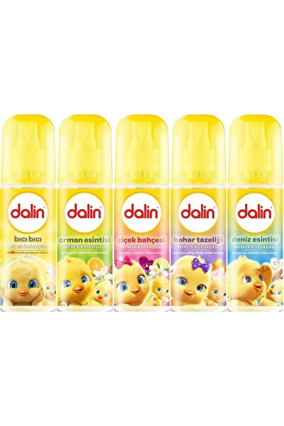 Dalin Bebek Kolonyası 150ml Orman Esintisi (TURUNÇGİLLER-YASEMİN-MİSK KOKULU) (5 Lİ SET)