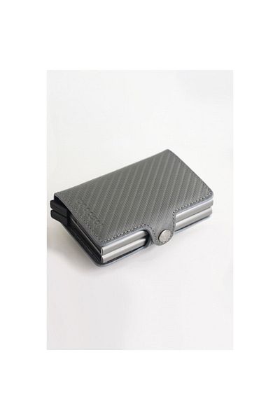 Wrapsol Mechanism Wallet Smart Card Holder Double Gray Carbon