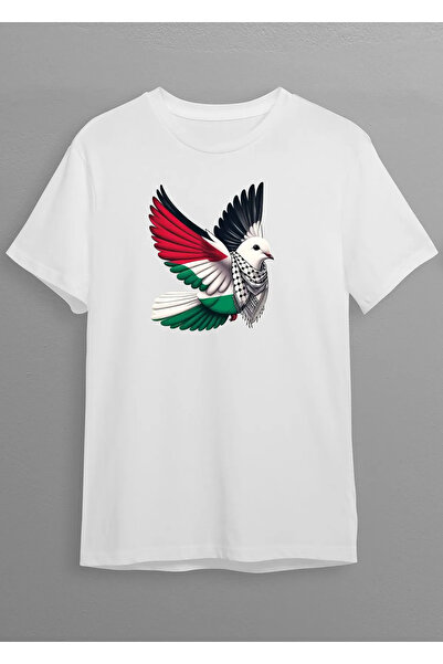 CONSTRAİN Μπλουζάκι Özgür Kuş με στάμπα Παλαιστίνης - Προσαρμοσμένο σχέδιο