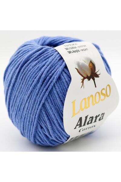 Lanoso 941 Fir de tricotat manual Alara albastru