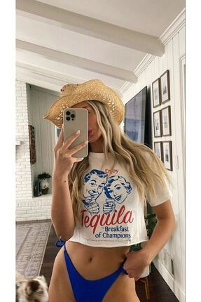 T shirt crop top bikini online
